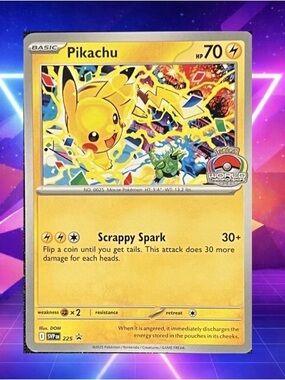 Pokémon Pikachu - 225 (World Championship 2025)
Scarlet & Violet Promo
Card -New
